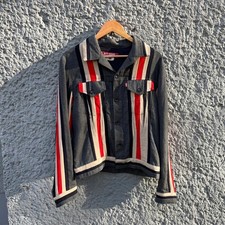 F/W02 Comme des Garcons Junya Watanabe X Levis Striped Trucker Jacket