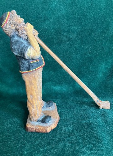 Vintage Israeli Hand-Carved Wood Scupture Ba'al Tekiah Blowing the Shofar 7" - Picture 6 of 11