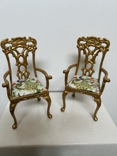 Dollhouse Bespaq Chairs Pair 1:12 Scale