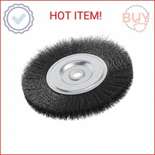 Forney 72747 Wire Bench Wheel Brush, Fine Crimped with 1/2-Inch and 5/8-Inch Arb