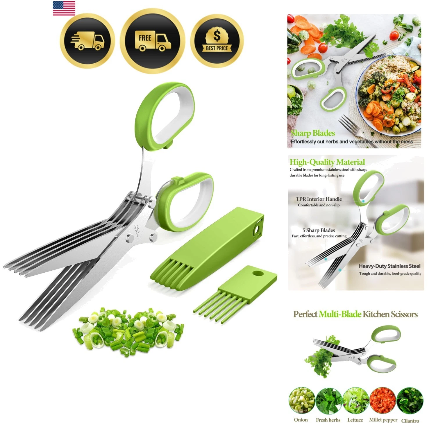 2025 Upgraded Herb Scissors, Effortless Herb Shears Cutter Tool with Sharp St...
Opens in a new wind
