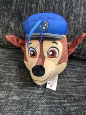 Nickelodeon Paw Patrol Chase Plush Stuffed Animal Toy 6 Inch Dog Head