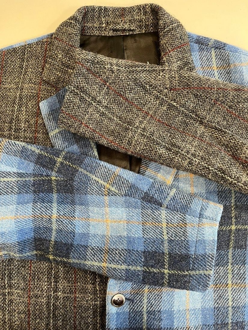 Stussy Harris Tweed Check Tailored Wool Jacket & Pants L Used From Japan thumbnail 4