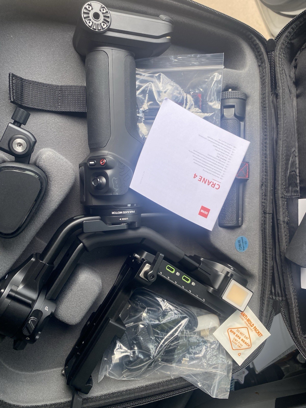 Zhiyun Crane 4 Gimbal Stabilizer Combo Case Wrist Rest Sling