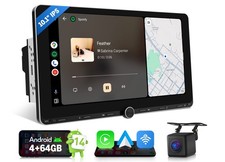 Autoradio Android 14 4+64 2DIN 10.1" IPS CarPlay Navigatore satellitare BT Subwoofer fuori
