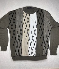 Vintage Protege Collection Sweater Mens XL USA Made Coogi Style Textured Knit