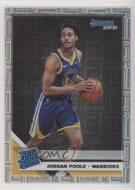 2019-20 Panini Donruss Rated Rookie Infinite Jordan Poole #226 5r6
