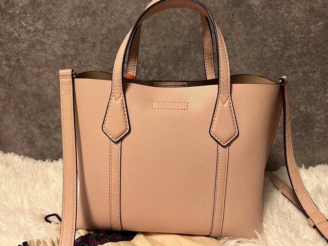 Tory Burch Handbag Shoulder Bag Leather Pink Women's From Japan thumbnail 2