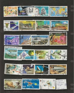 DJIBOUTI...Sc #517/548...Used (CTO)...1978/82...23 Different...Nice Topicals