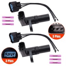 For Acura RSX Honda Civic Car Transmission Mainshaft Speed Sensor&Connector 2PCS