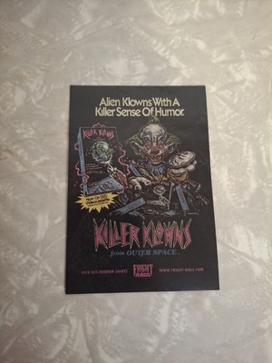 Killer Klowns from Outer Space Fright Rags Sticker Horror Promo NEW