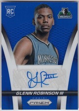 2014-15 Panini Prizm Rookie Autographs Blue GLENN ROBINSON III 17 449 SP RC Auto