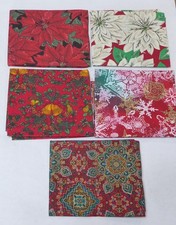Fat Quarter Bundle of 5 Christmas Themed Cotton Fabric