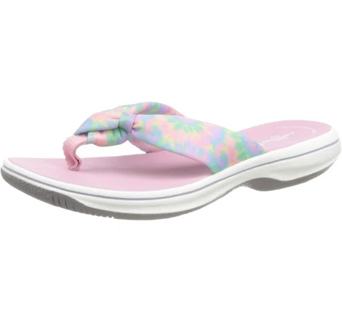 Sandali Clarks Brinkley Tye K rosa bambino cloudsteppers taglia UK 10 5 EU 28 5 #730