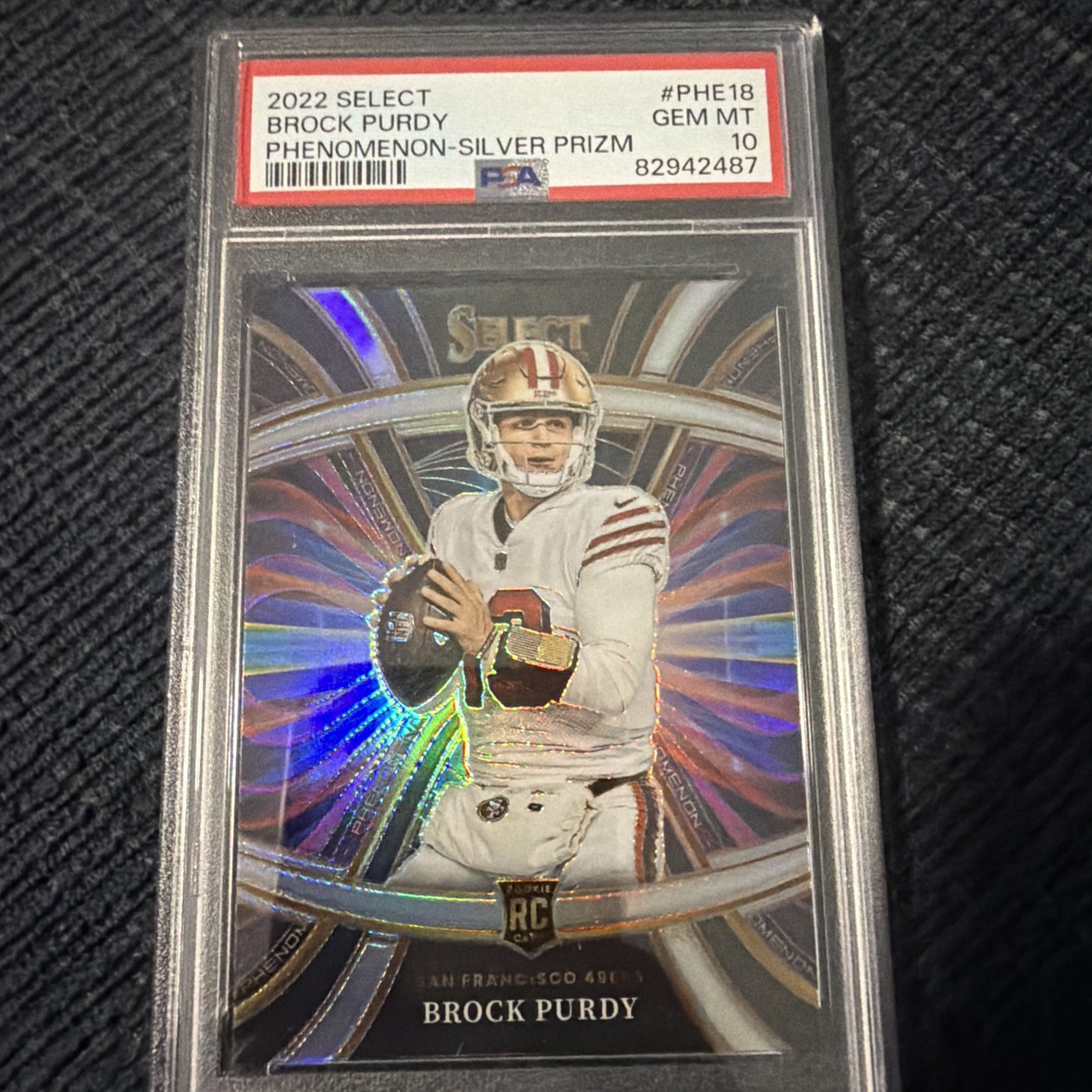 Brock Purdy Panini Select Phenomenon #PHE18 Silver
