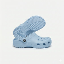 Baby blue Crocs Classic Clogs - Comfortable, Lightweight Footwear for Home