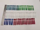 Vtg LOT OF 65+ Red Blue Green Clear Acrylic Plastic Prisms Chandelier Drops 60s? — photo 1