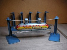 Space Monorail Comet Einschienenbahn elektrisch Blech Japan Rare Tin Tole Latta