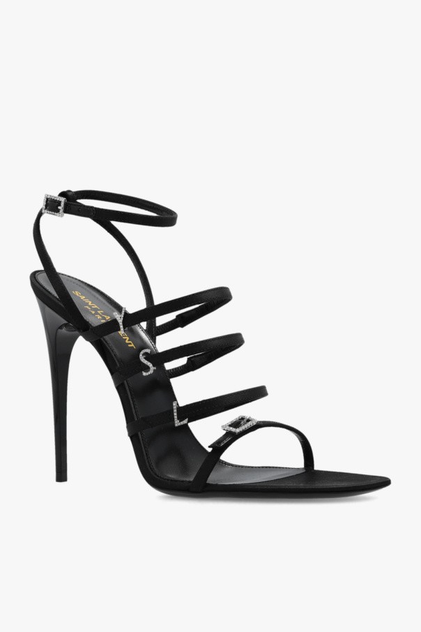 Saint Laurent - Women - 'Jerry’ heeled sandals - Black thumbnail 4