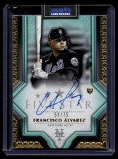 2023 Topps Five Star Autograph Aqua Francisco Alvarez RC Auto 59/75 New York