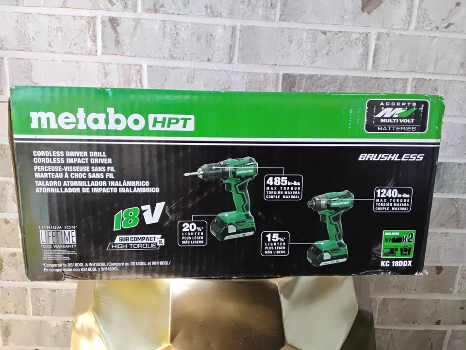 Metabo HPT MultiVolt 18-volt 2-Tool Brushless Power Tool Combo Kit & Soft Case - Image 2 of 4