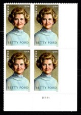 2024 US Stamps - SC#5852 Betty Ford Stamps (Plate Block/4) - MNH OG