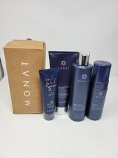 New Monat 4 Piece Set Renew Shampoo, Volumizing Conditioner Moxie Mousse, Cream