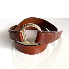 Tommy Bahamas Italy O-ring Buckle Cowhide Lea...