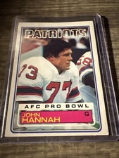 1983 Topps AFC PRO Bowl Football Card of John Hannah #330 of Patriots.
