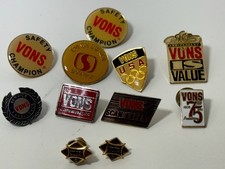 10 Vons Grocery Vintage Pins/Lapels From 80s 90s Variety Set
