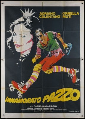 Madly In Love 1981 55x78 Original Italian Poster Adriano Celentano Ornella Muti