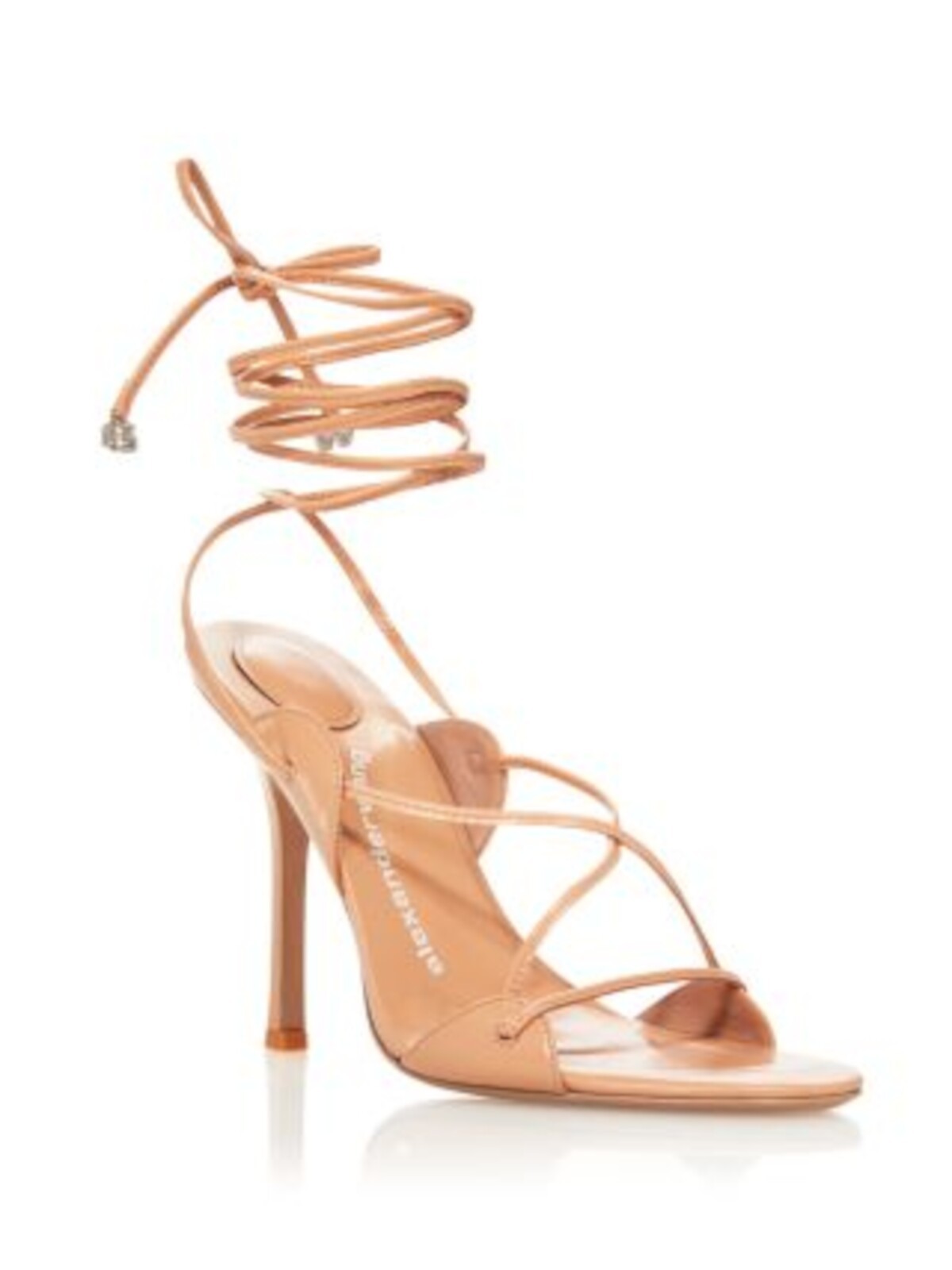 ALEXANDER WANG Womens Beige Tie 105 Almond Stiletto Heeled Sandal 40