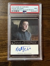 Game of Thrones Legends Realm 12-Case Incentive Auto Maisie Williams PSA 9 Pop 1