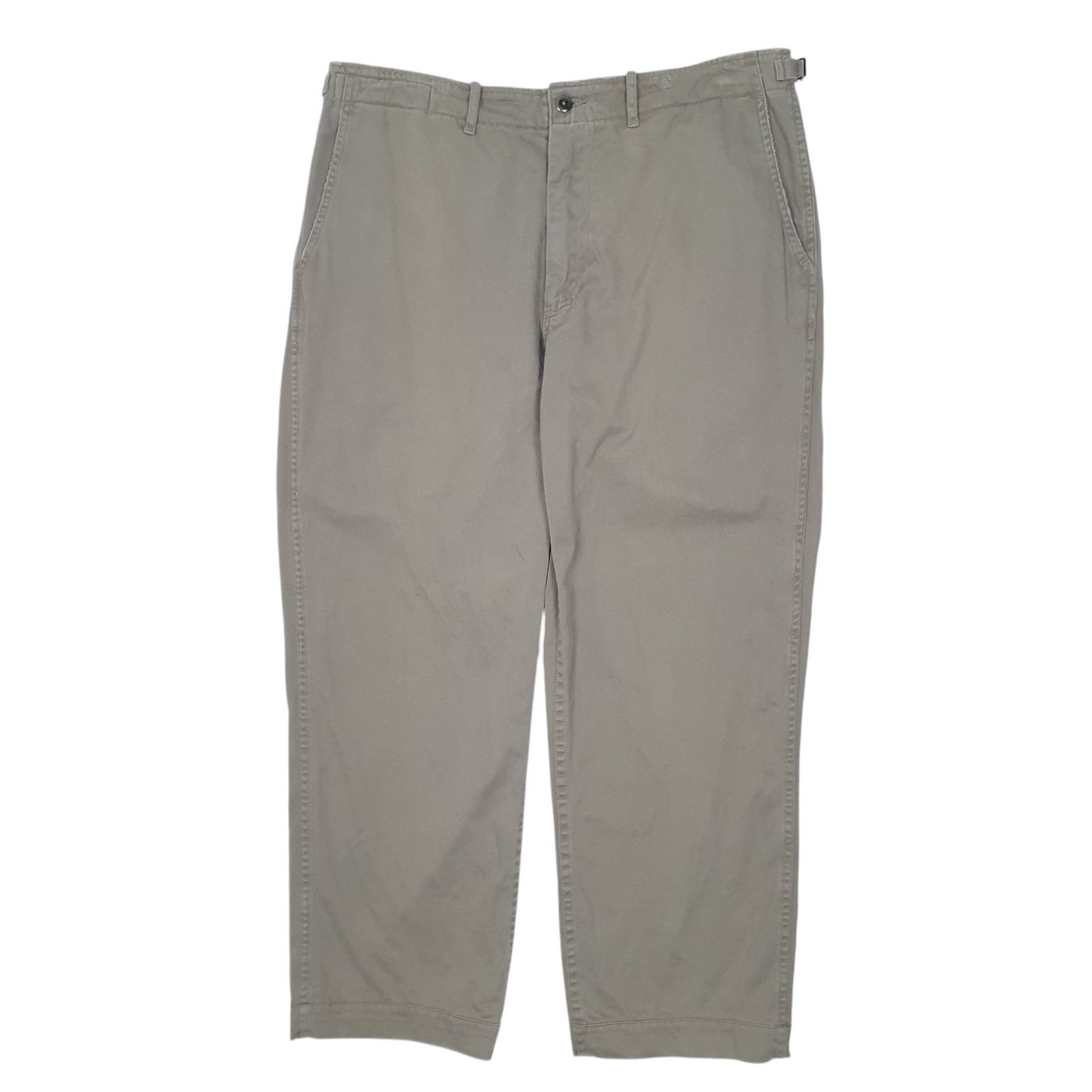 POLO RALPH LAUREN Chino Trousers Cotton Grey Mens W36 L28