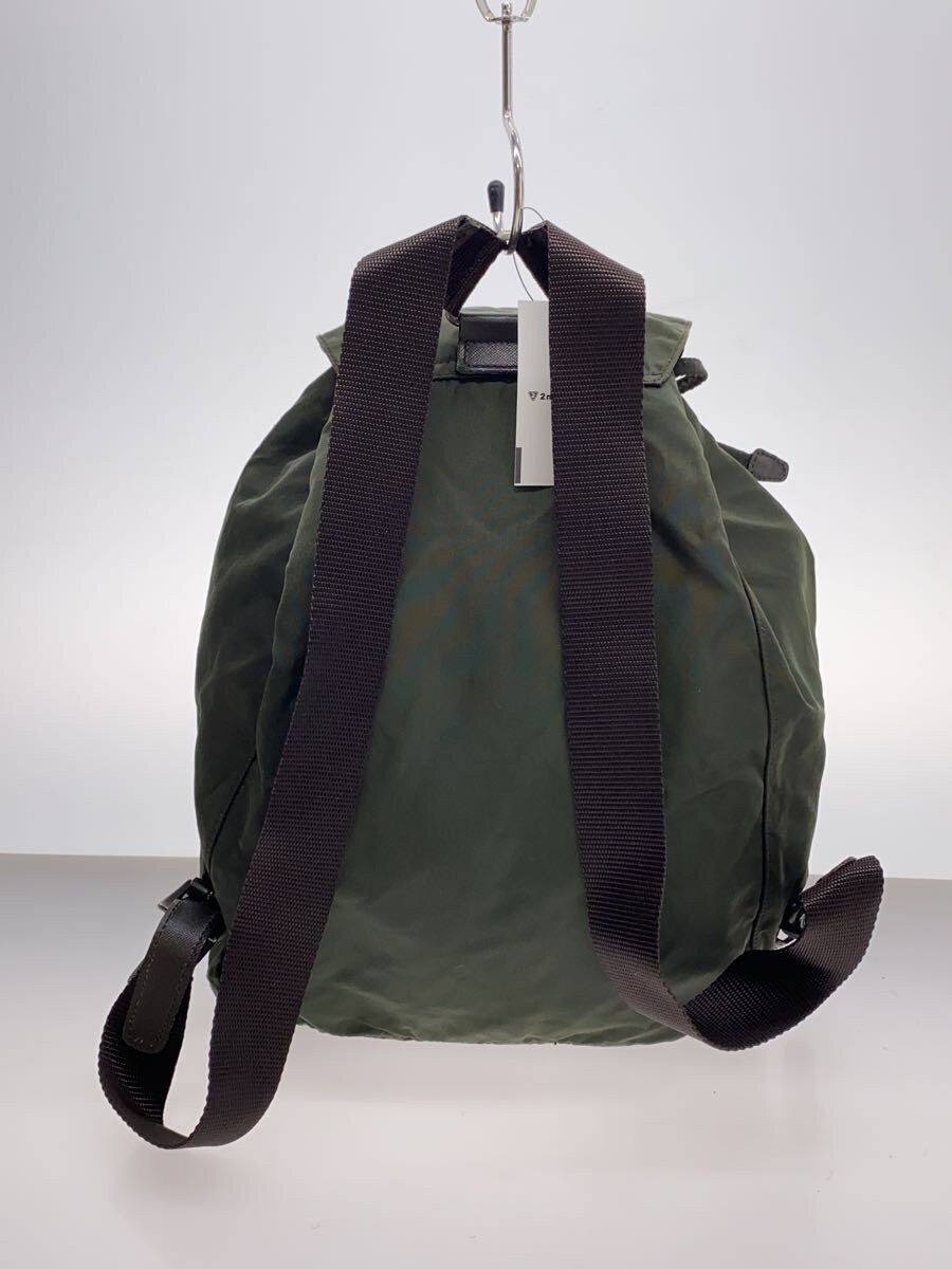 PRADA Backpack Nylon KHK Plain Surface Stains Pre… - image 3
