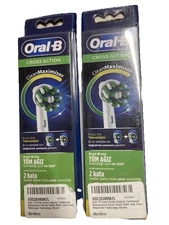 Oral-B CrossAction Clean Maximiser Replacement Toothbrush Heads 2 Packs Of 4