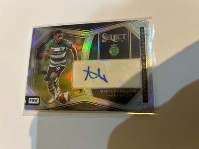2023-24 Panini Select FIFA Pitchside Signatures Marcus Edwards #PS-ME Burnley