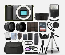 Sony ZV-E10 Camera Body Black + 3 Lens Kit 16-50mm OSS + 32GB + Flash & More
