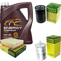 Mann Inspektionspaket 5L Mannol Energy Premium 5W-30 FüR Audi A4 1.6 1.8 A6 VW