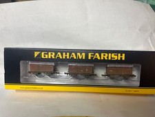 Graham Farish N 377-990 Triple pack 12 Ton ventilated vans BR bauxite early -...