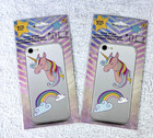 Sandy Lion Unicorn and Rainbow Cell Phone Water Bottle Laptop Decals 2 Packages
