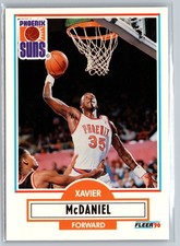 1990-91 Fleer Update #U-77 Xavier McDaniel Phoenix Suns