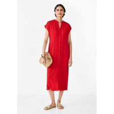 Hush A-Line Midi Dress UK4 in Red RRP £85