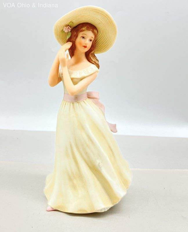 Home Interiors Masterpiece Porcelain Figurine Melanie 1996 Mizuno Signed 9.5"