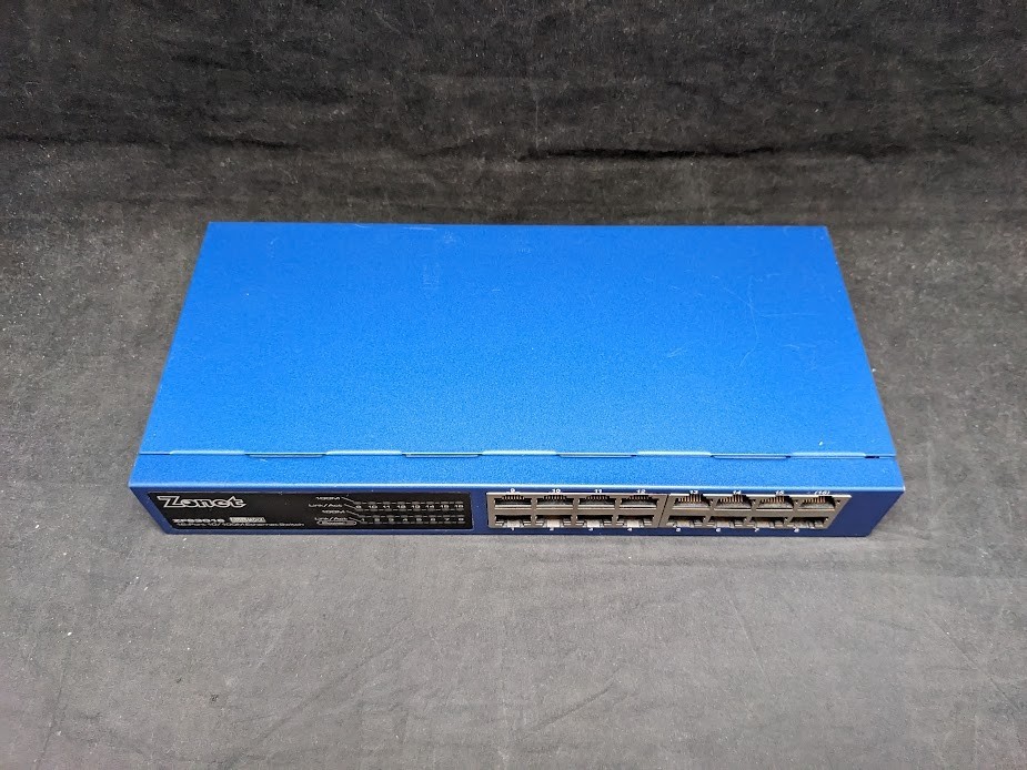 ZoNet ZFS3016 10/100 Ethernet Switch 16 Port | Used | Functional