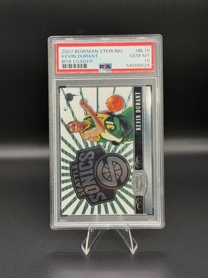 2007-08 Bowman Sterling Kevin Durant RC PSA 10 GEM MINT /199 #111 SP LOW POP