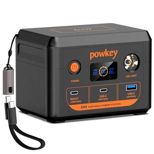Powkey Power bank 96Wh/30000mAh PD100W with Wireless  Assorted colors