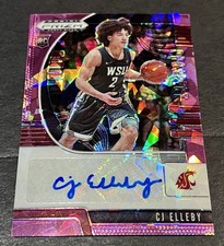 2020-21 Prizm Draft Picks Prospect Autograph Pink Cracked Ice RC CJ Elleby