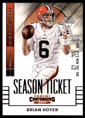 2014 Panini Contenders Brian Hoyer A Football Cards #18
