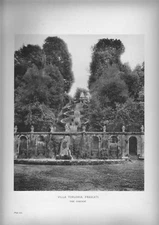 garden design in italy. villa torlonia frascati .cascade